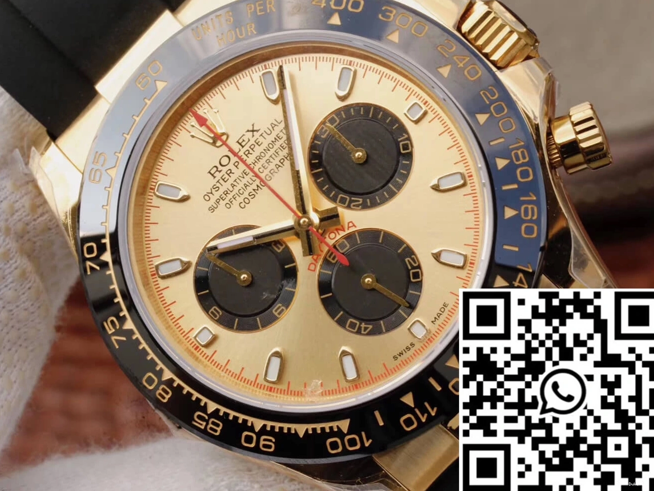 Factory Chronograph Black 116518ln Yellow Cosmograph V6 Daytona Rolex JH Gold 0219